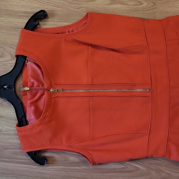 Tory Burch Orange Midi Dress - Picture 9 of 9